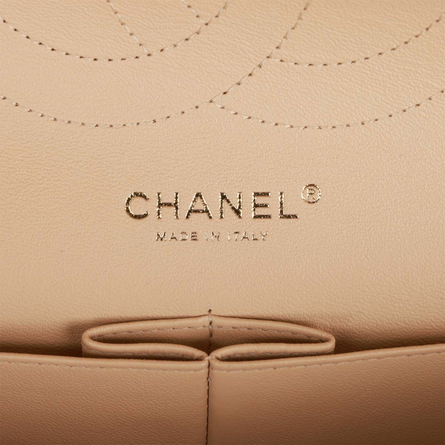 Chanel Jumbo Classic Double Flap Bag Beige Caviar Gold Hardware