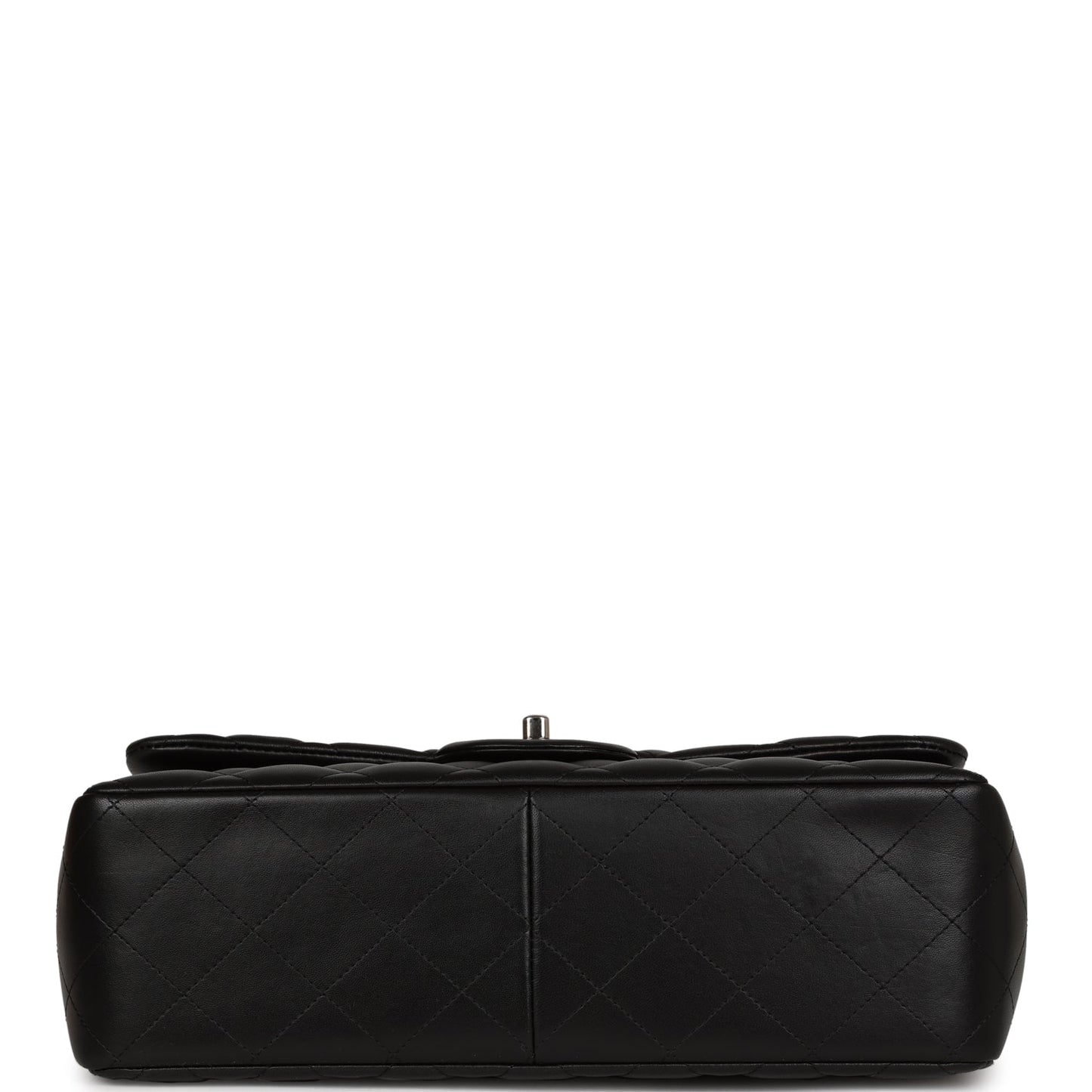 Chanel Jumbo Classic Double Flap Black Lambskin Silver Hardware