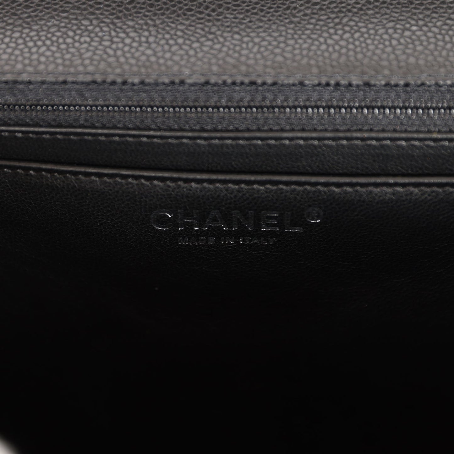 Chanel Maxi Classic Single Flap Bag Black Caviar Silver Hardware