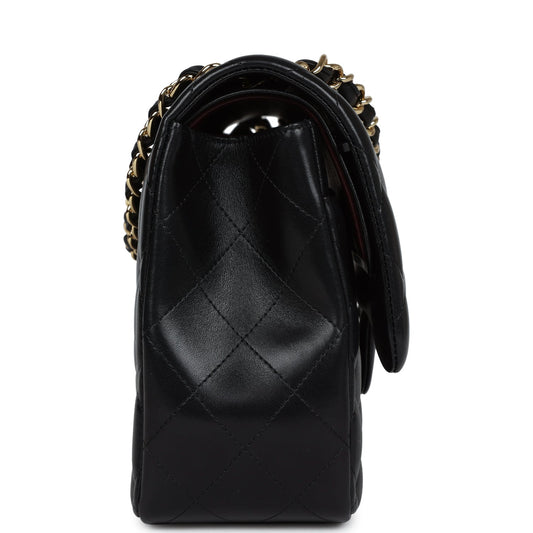 Chanel Jumbo Classic Double Flap Black Lambskin Gold Hardware