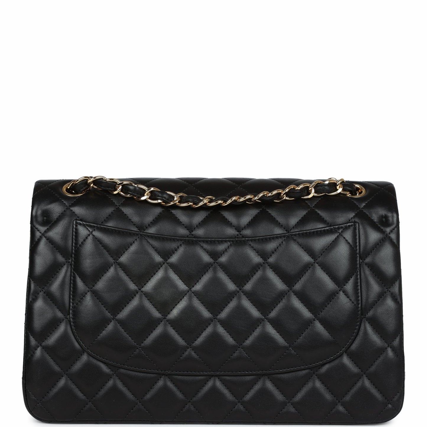 Chanel Jumbo Classic Double Flap Black Lambskin Gold Hardware
