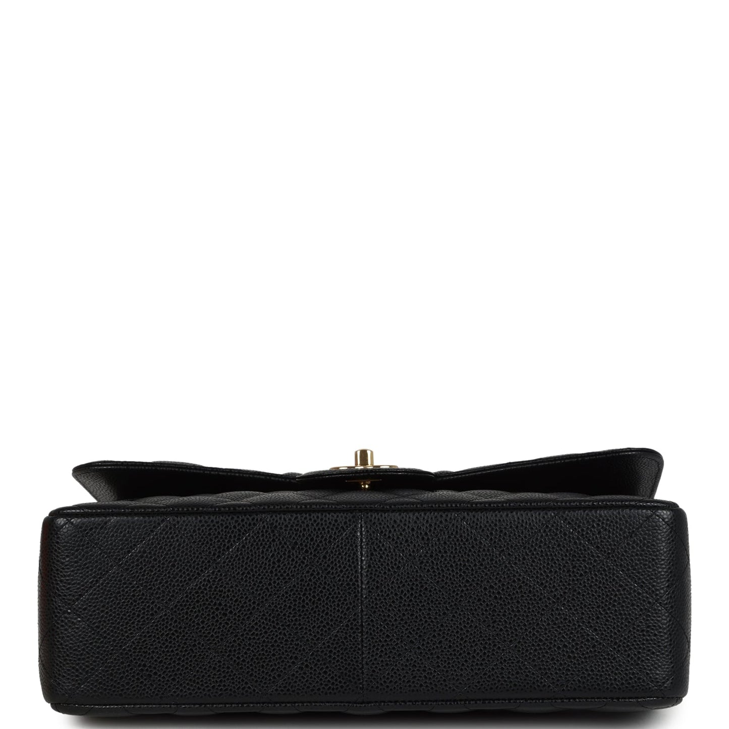 Chanel Jumbo Classic Double Flap Bag Black Caviar Gold Hardware
