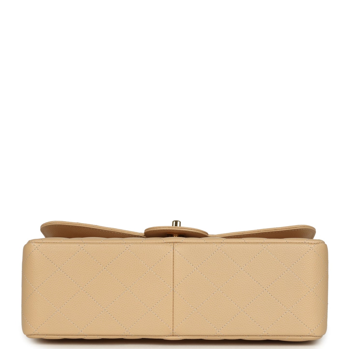 Chanel Jumbo Classic Double Flap Bag Light Beige Caviar Light Gold Hardware