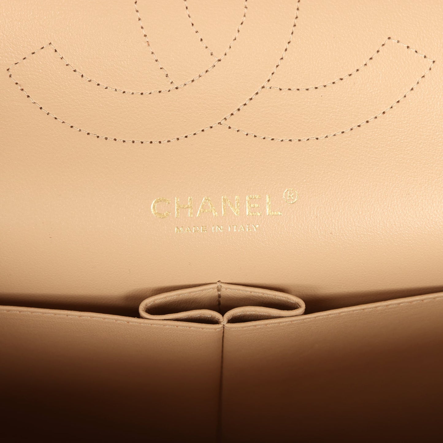 Chanel Jumbo Classic Double Flap Bag Light Beige Caviar Light Gold Hardware