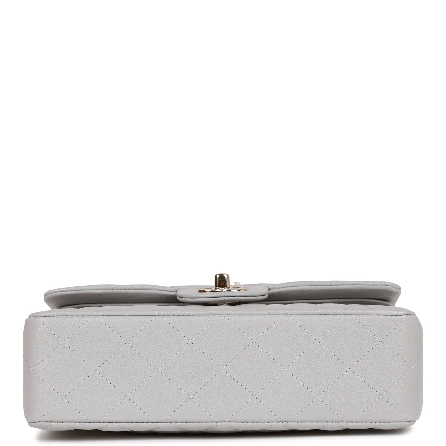 Chanel bag Small Classic Double Flap Grey Caviar Light Gold Hardware