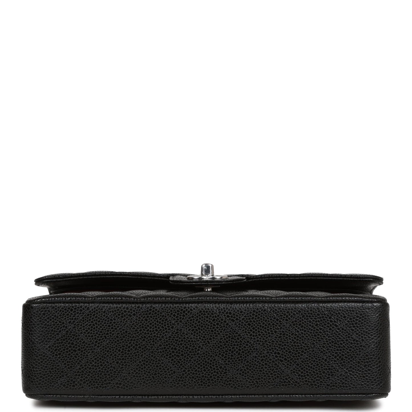 Chanel Medium Classic Double Flap Black Caviar Silver Hardware