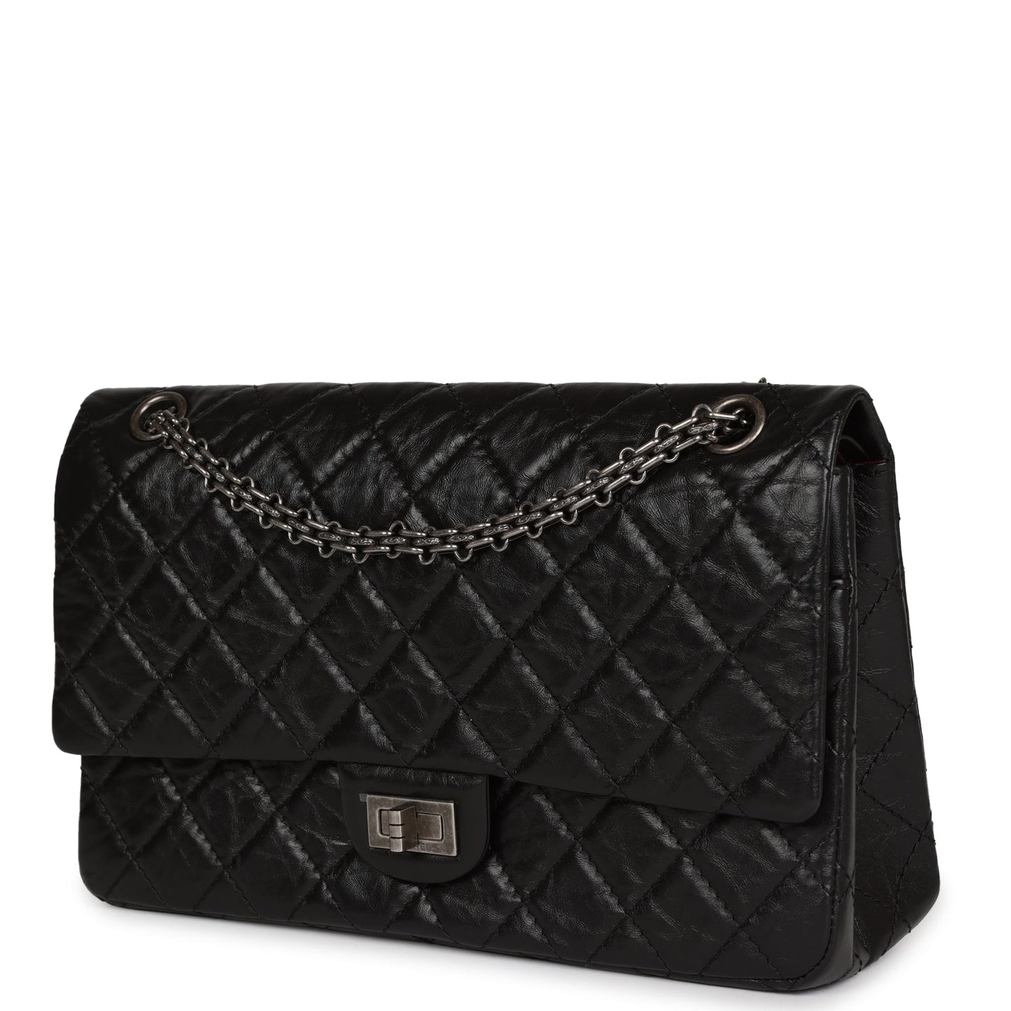 Chanel Medium Reissue 226 2.55 Black Aged Calfskin Ruthenium Hardware