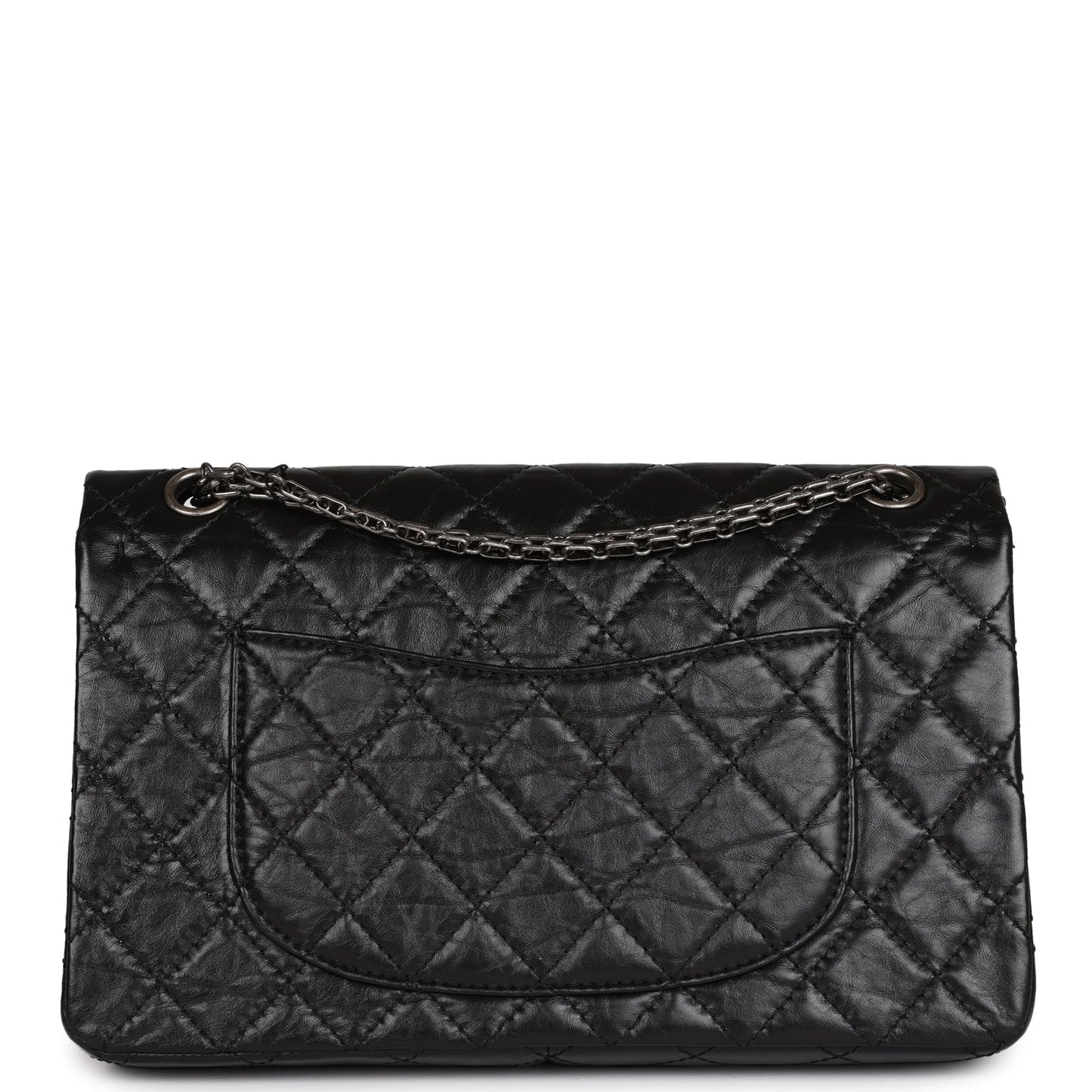 Chanel Medium Reissue 226 2.55 Black Aged Calfskin Ruthenium Hardware