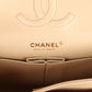 Chanel Medium Classic Double Flap Beige Caviar Gold Hardware