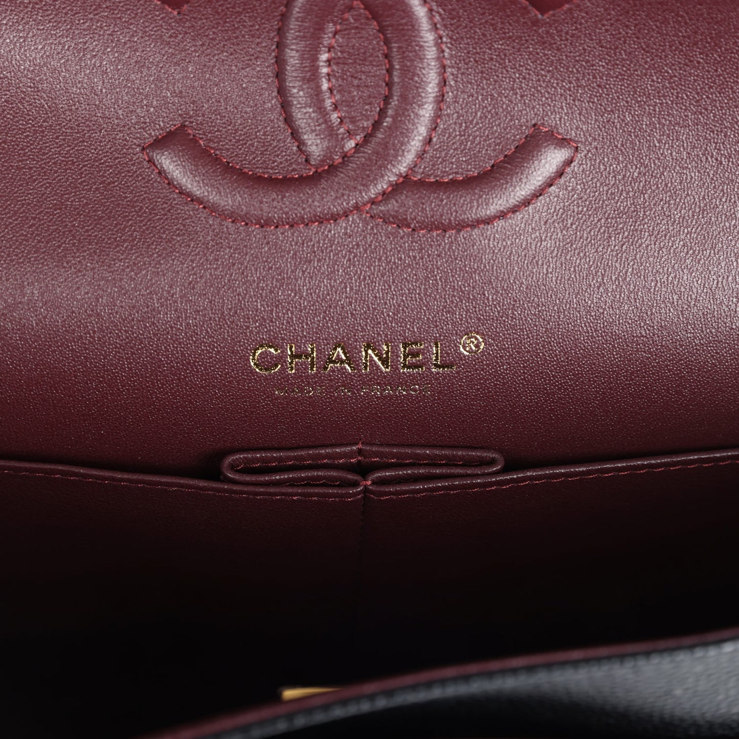 Chanel Medium Classic Double Flap Bag Black Caviar Gold Hardware