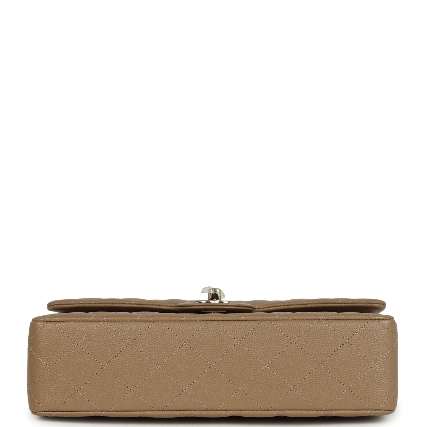 Chanel Medium Classic Double Flap Bag Light Brown Caviar Light Gold Hardware