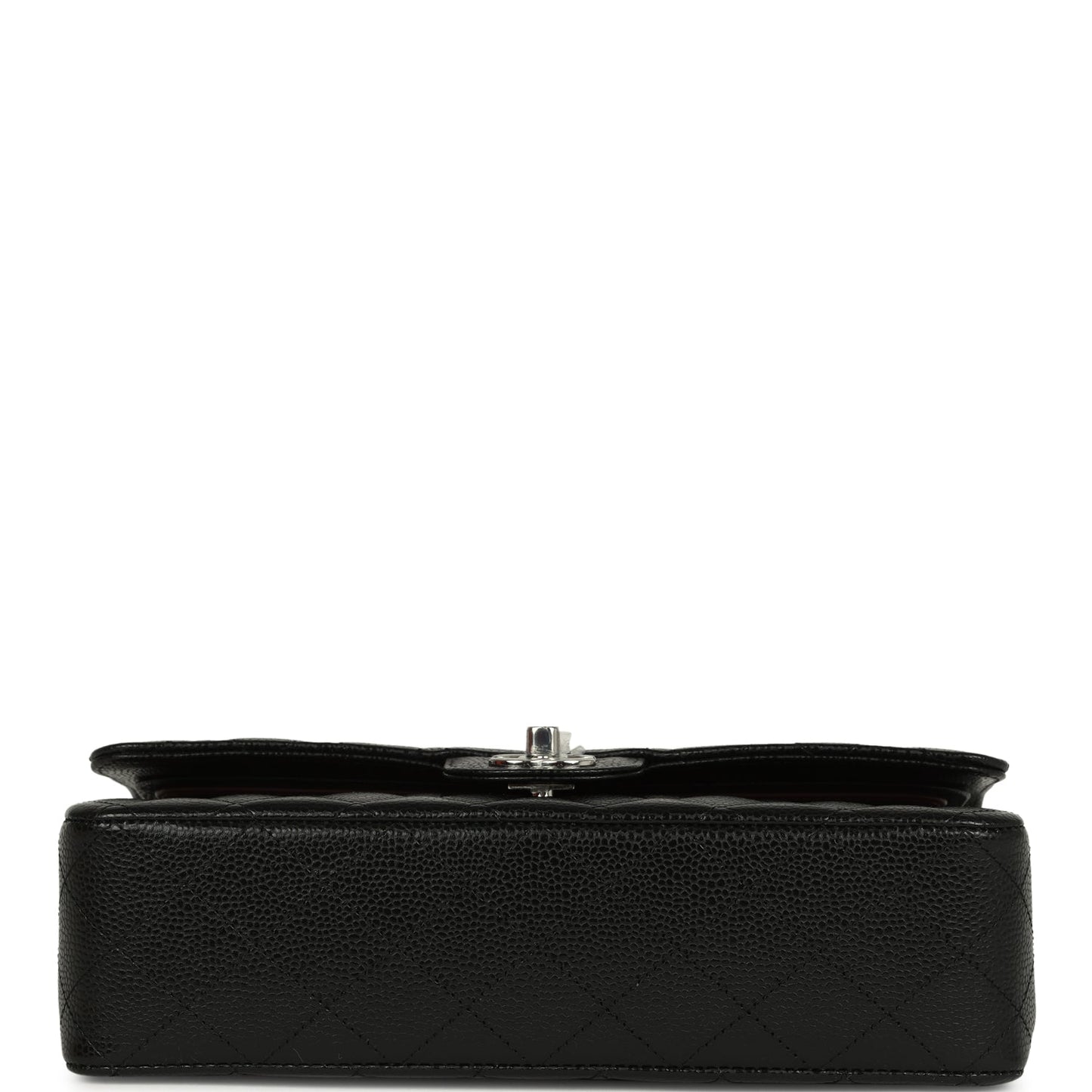 Chanel Medium Classic Double Flap Black Caviar Silver Hardware