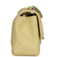 Chanel Mini Rectangular Flap Yellow Caviar Silver Hardware