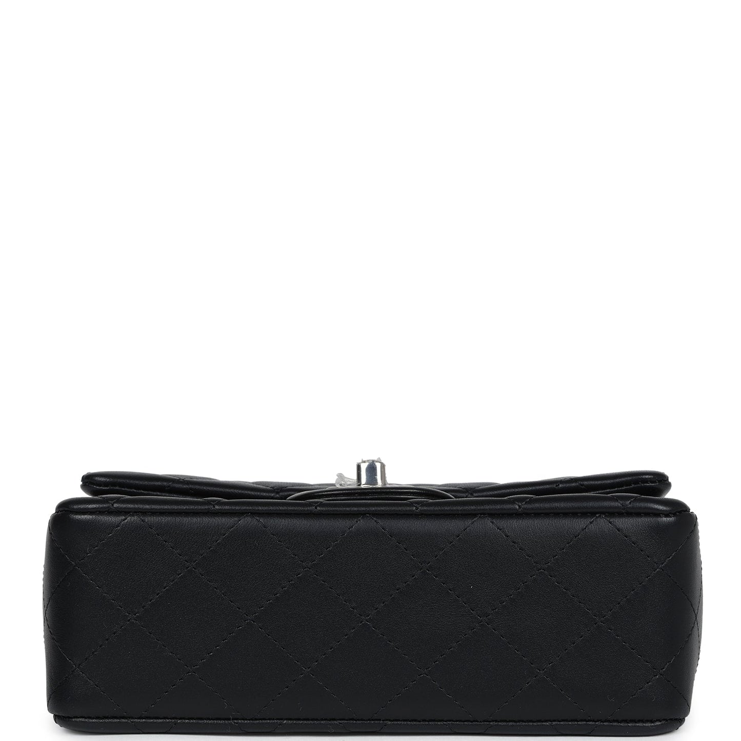 Chanel Mini Classic Flap Rectangle Black Lambskin Silver Hardware