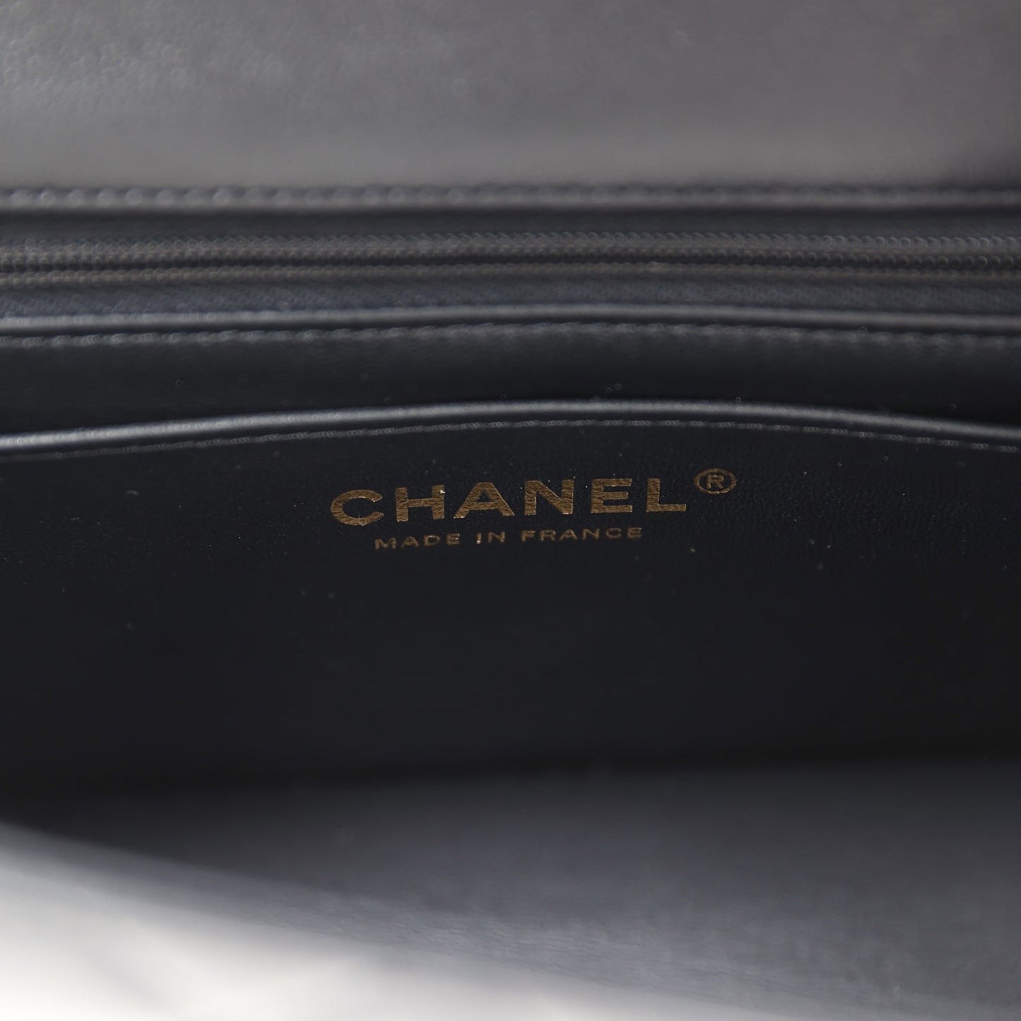 Chanel Mini Classic Rectangular Flap Bag Black Lambskin Light Gold Hardware