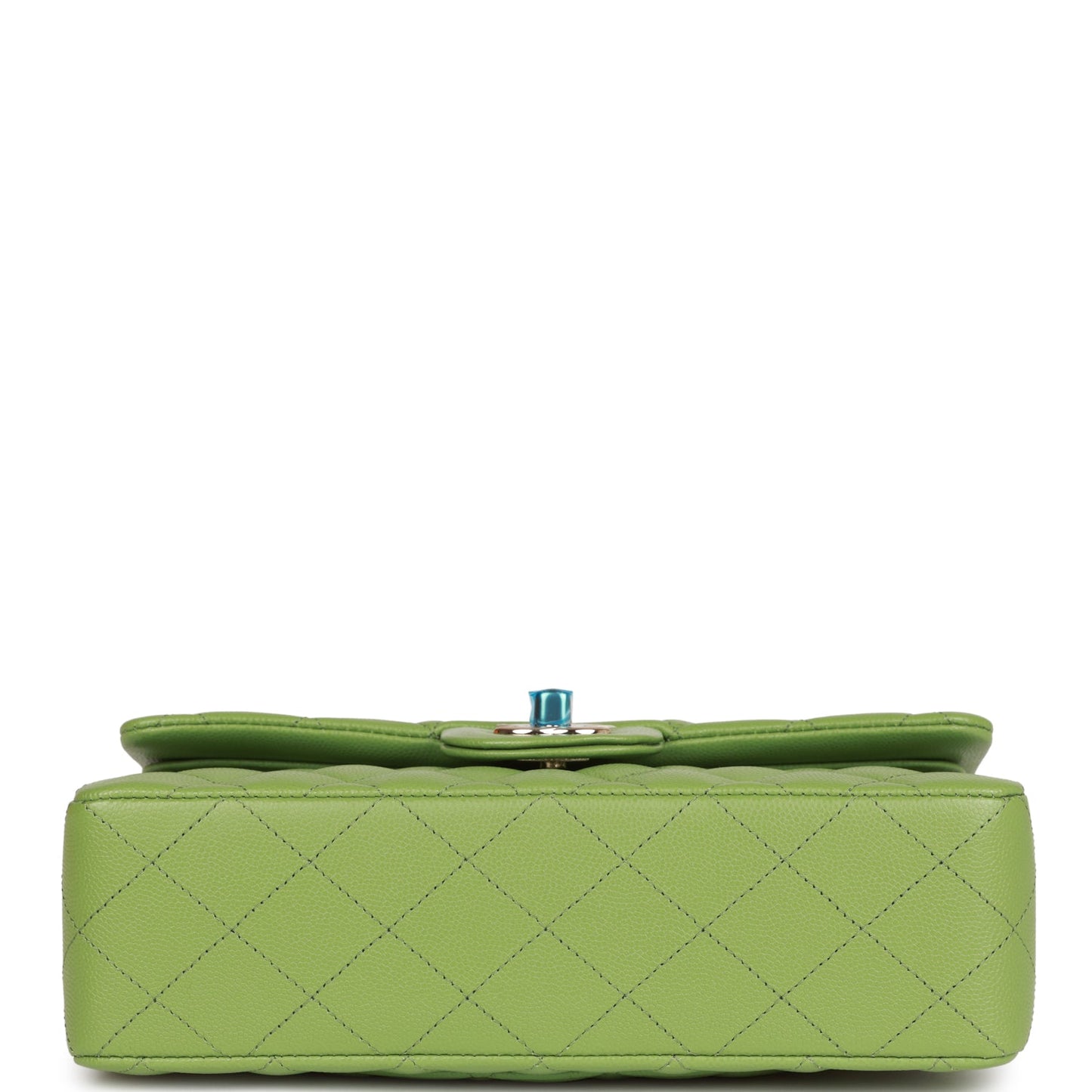 Chanel bag Small Classic Double Flap Green Caviar Light Gold Hardware