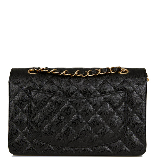 Chanel Small Classic Double Flap Black Caviar Gold Hardware
