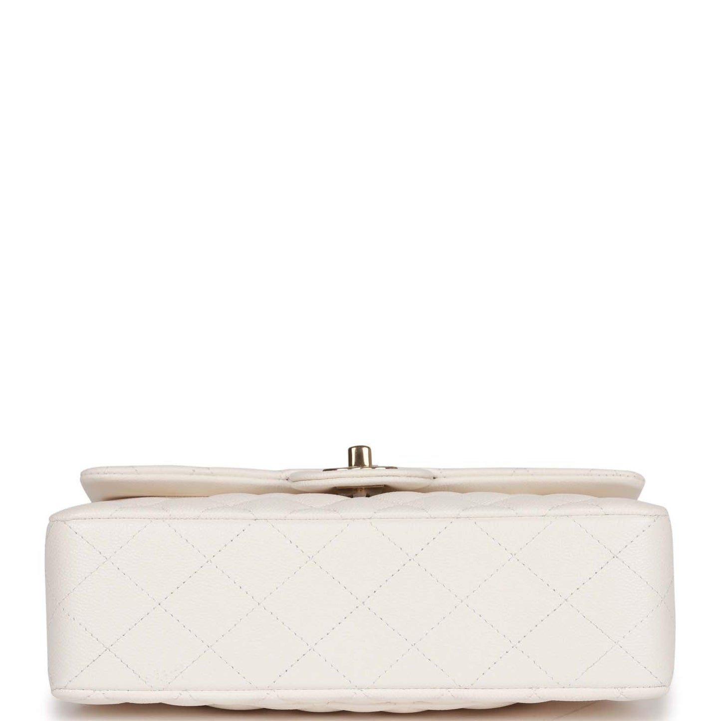Chanel bag Small Classic Double Flap Bag White Caviar Light Gold Hardware