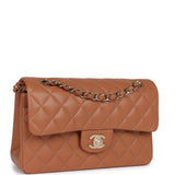 Chanel Small Classic Double Flap Caramel Lambskin Gold Hardware