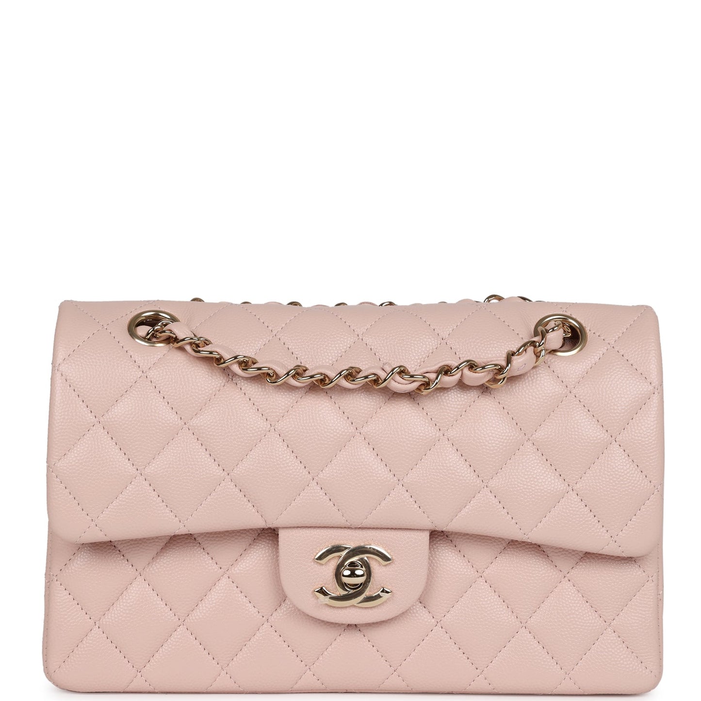 Chanel bag Small Classic Double Flap Bag Light Pink Caviar Gold Hardware
