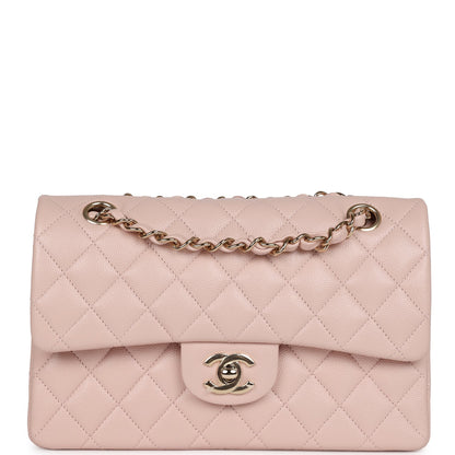 Chanel bag Small Classic Double Flap Bag Light Pink Caviar Gold Hardware