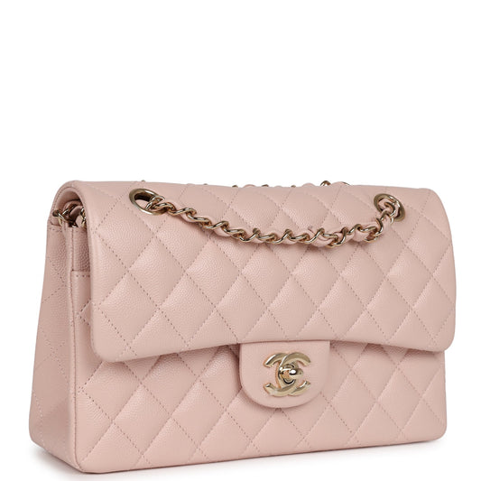 Chanel bag Small Classic Double Flap Bag Light Pink Caviar Gold Hardware