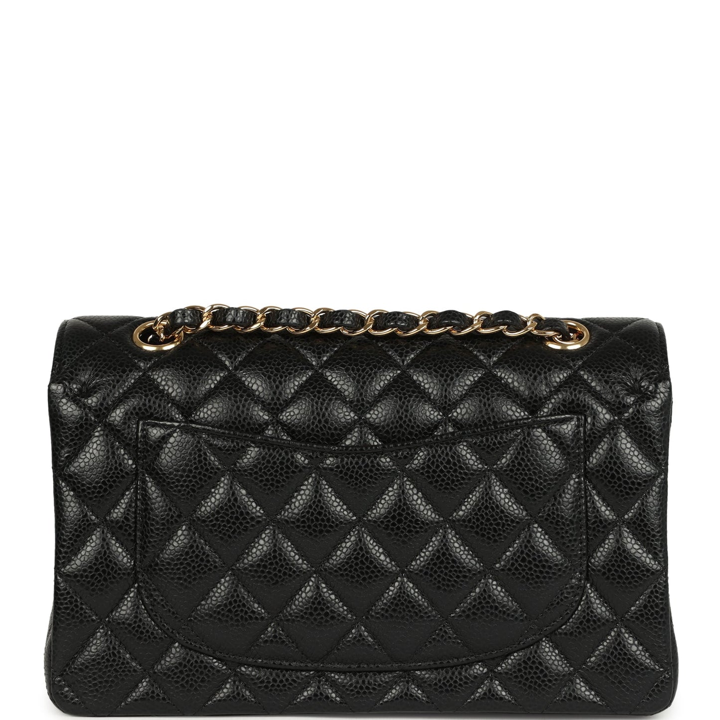 Pre-owned Chanel Small Classic Double Flap Bag Black Caviar Gold Hardware