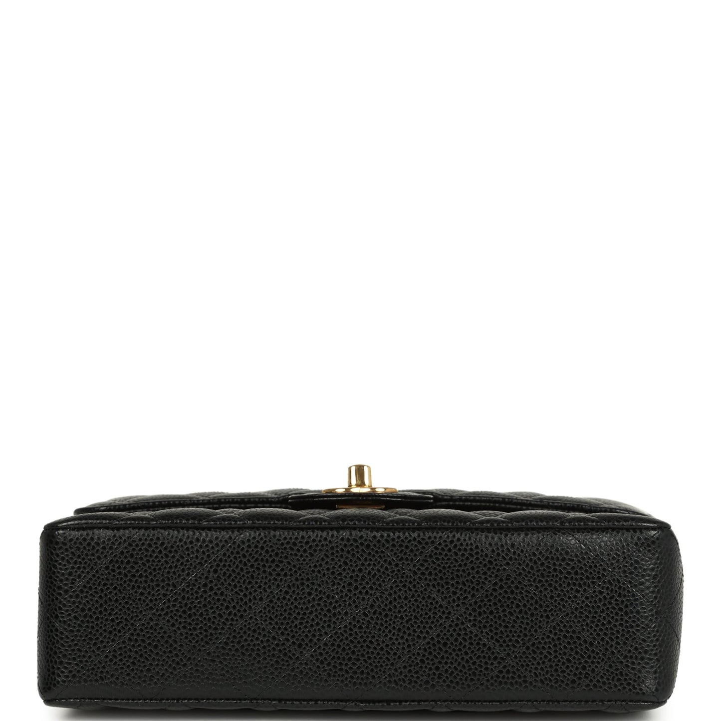 Pre-owned Chanel Small Classic Double Flap Bag Black Caviar Gold Hardware