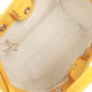 Chanel Small Deauville Shopping Bag Dark Yellow Boucle Light Gold Hardware