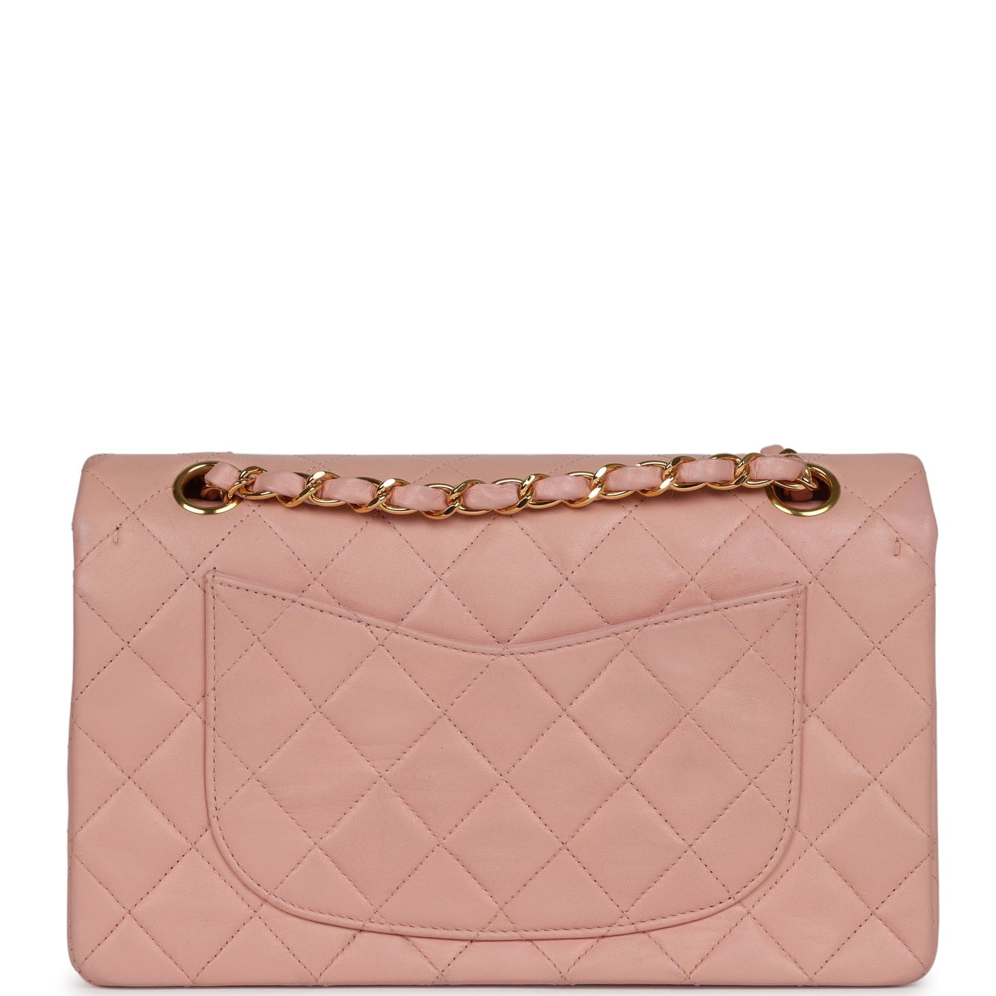 Chanel   Small Classic Double Flap Pink Lambskin Gold Hardware