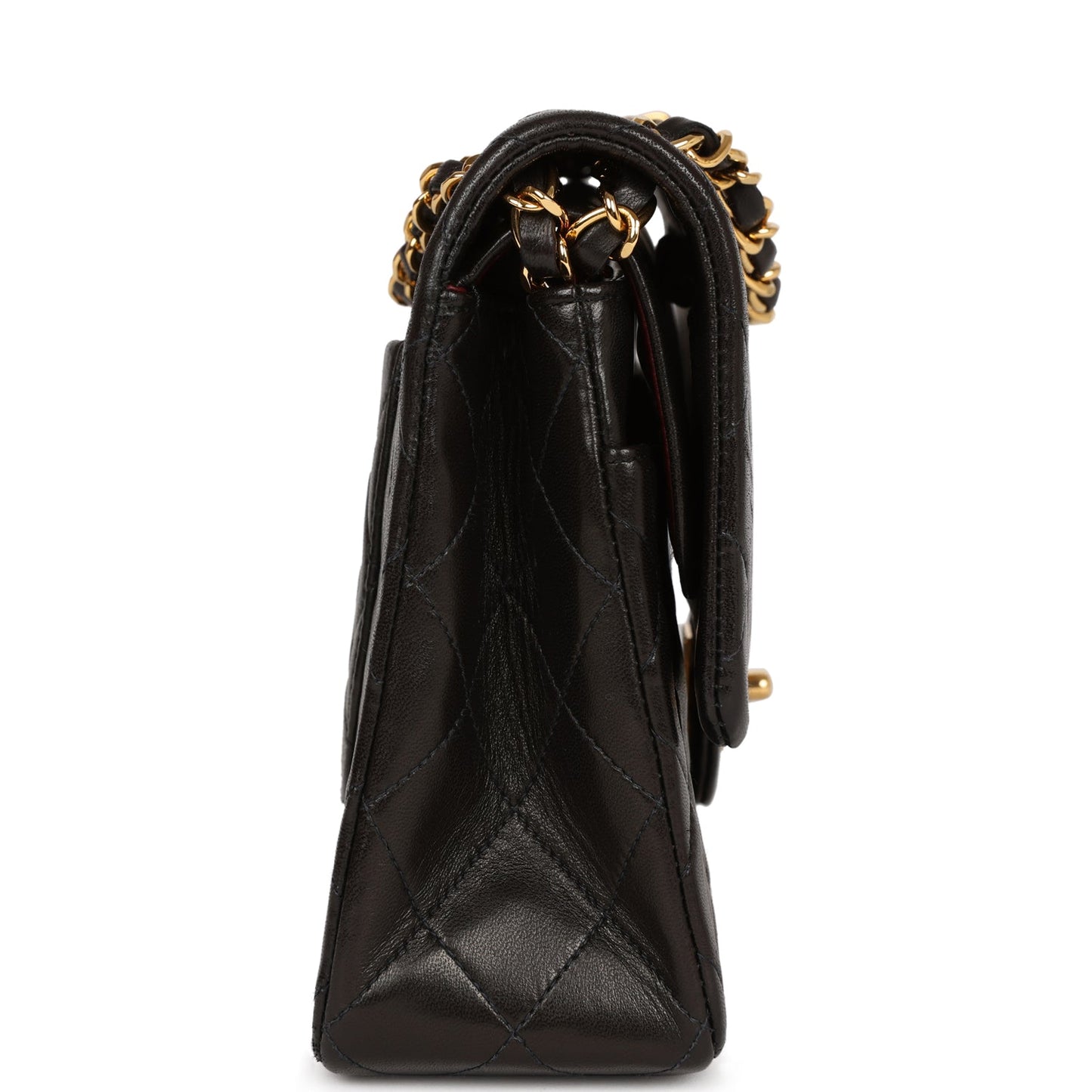 Chanel   Medium Classic Double Flap Black Lambskin Gold Hardware
