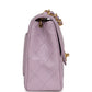 Chanel   Mini Square Flap Bag Light Purple Lambskin Matte Gold Hardware