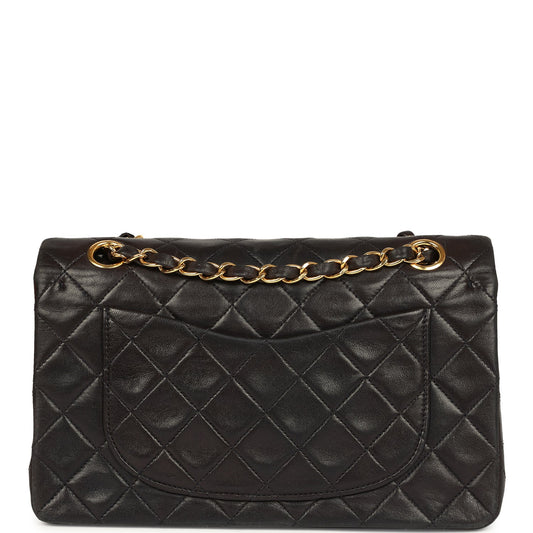 Chanel   Small Classic Flap Black Lambskin Gold Hardware