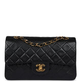 Chanel Small Classic Double Flap Black Lambskin Gold Hardware