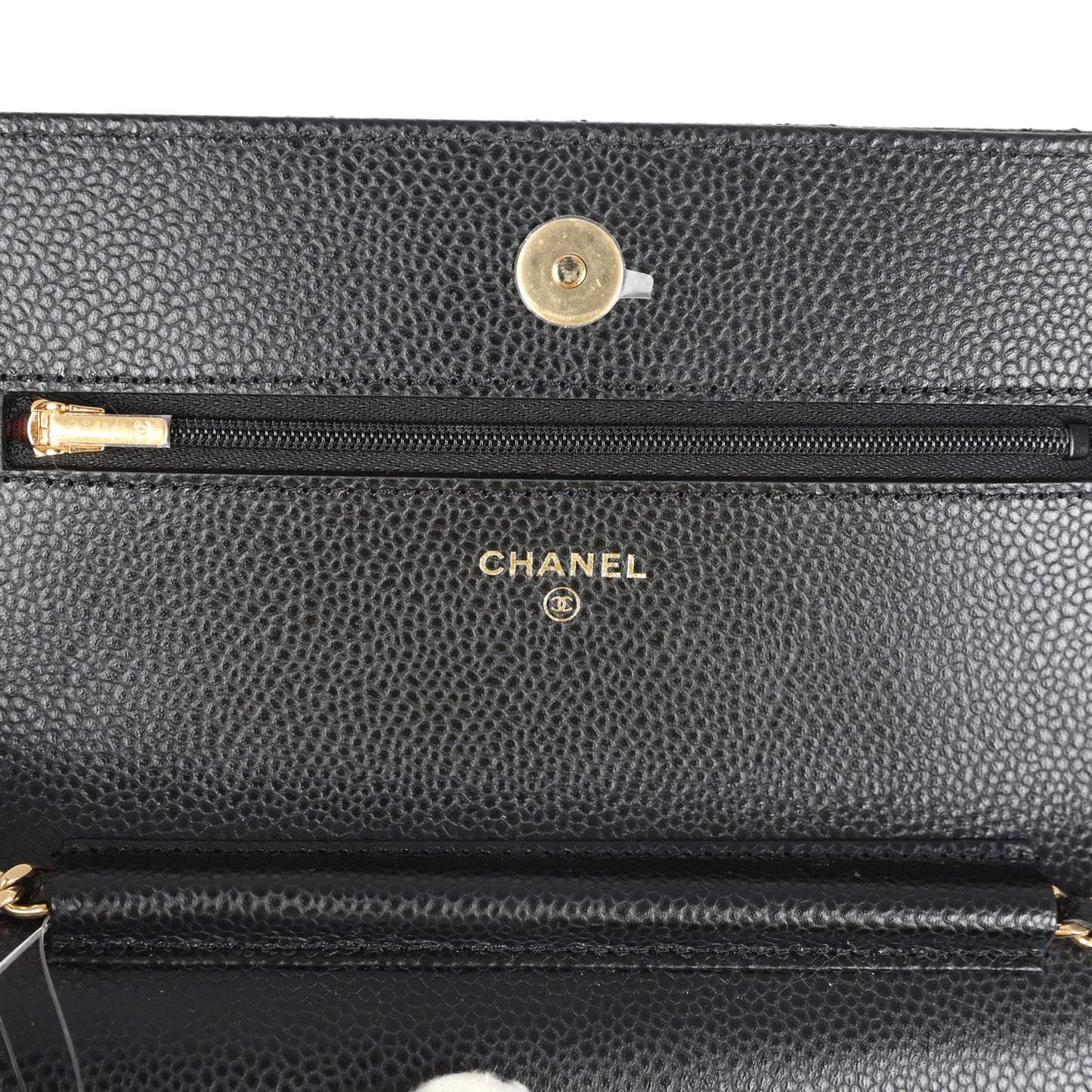Chanel Wallet On Chain WOC Black Caviar Gold Hardware