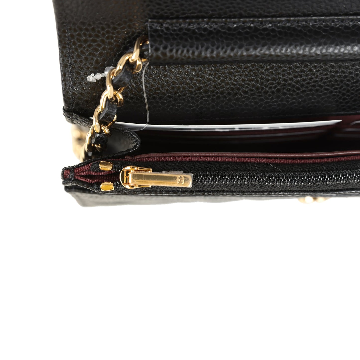 Chanel Wallet On Chain WOC Black Caviar Gold Hardware