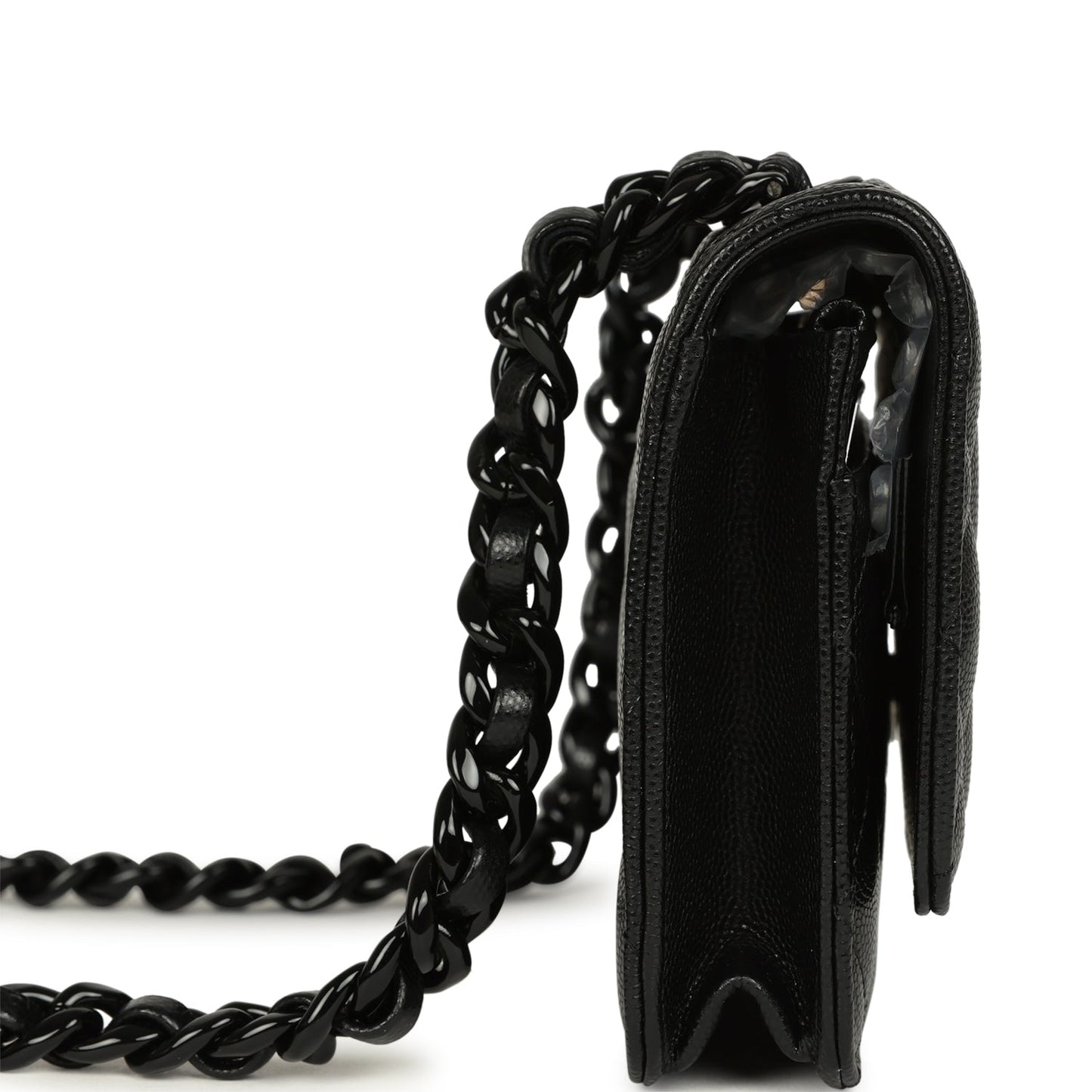 Chanel Wallet On Chain WOC So Black Caviar Black Hardware
