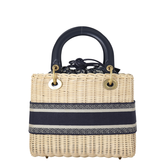 Dior Lady Dior Wicker Oblique Medium