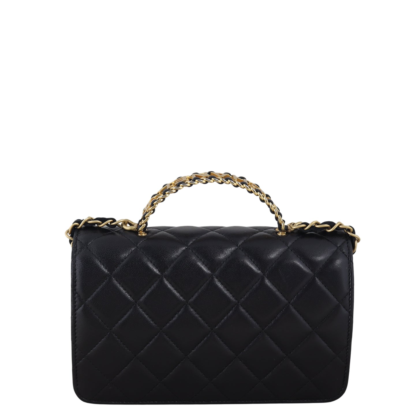 Chanel Logo Top Handle Wallet on Chain