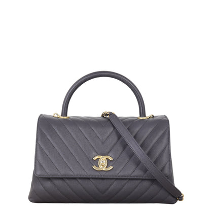 Chanel Coco Top Handle Medium Bag Chevron