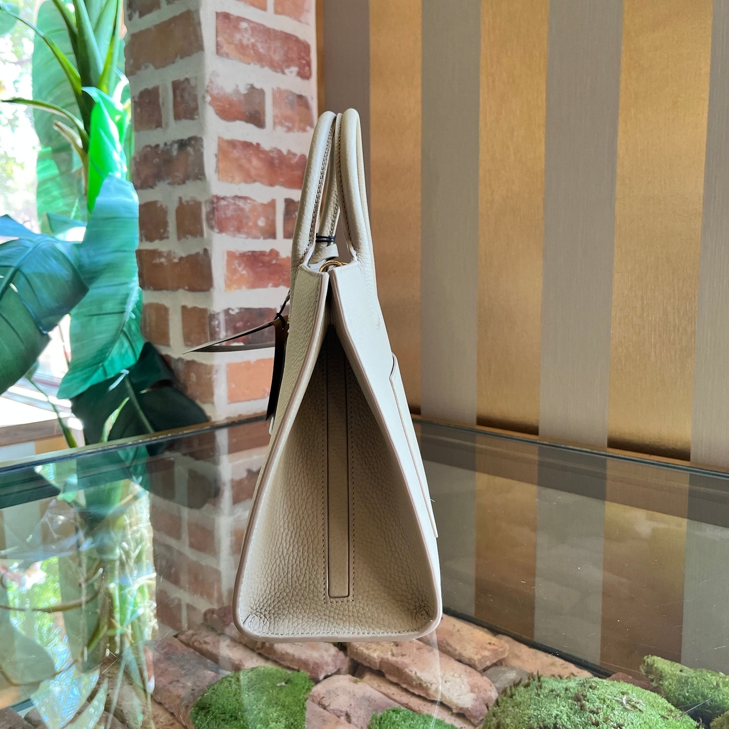 B-BERRY Frances Mini Grainy Calfskin Tote Bag