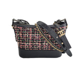 Chanel Gabrielle Hobo Tweed and Calfskin Small 2019