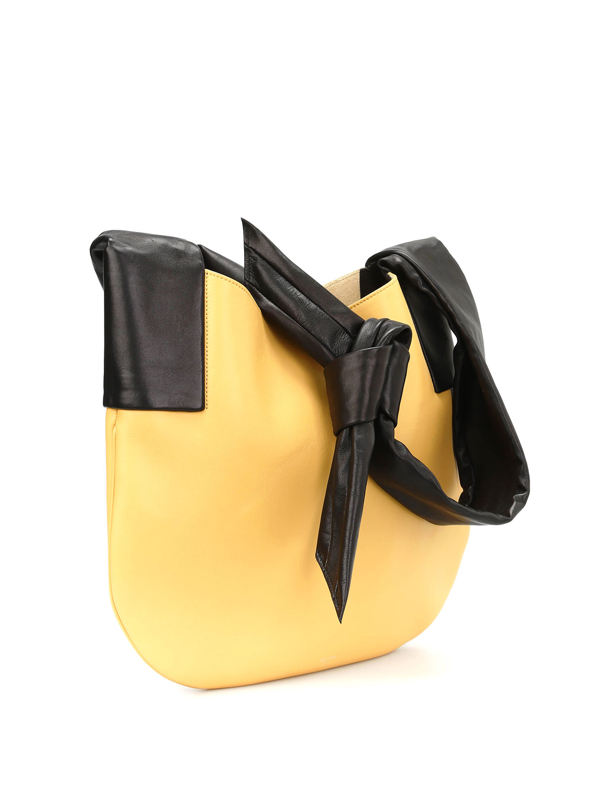 C?LINE RIBBON HANDLE LEATHER SHOULDER BAG