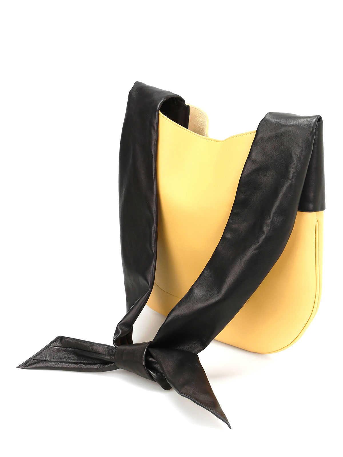 C?LINE RIBBON HANDLE LEATHER SHOULDER BAG