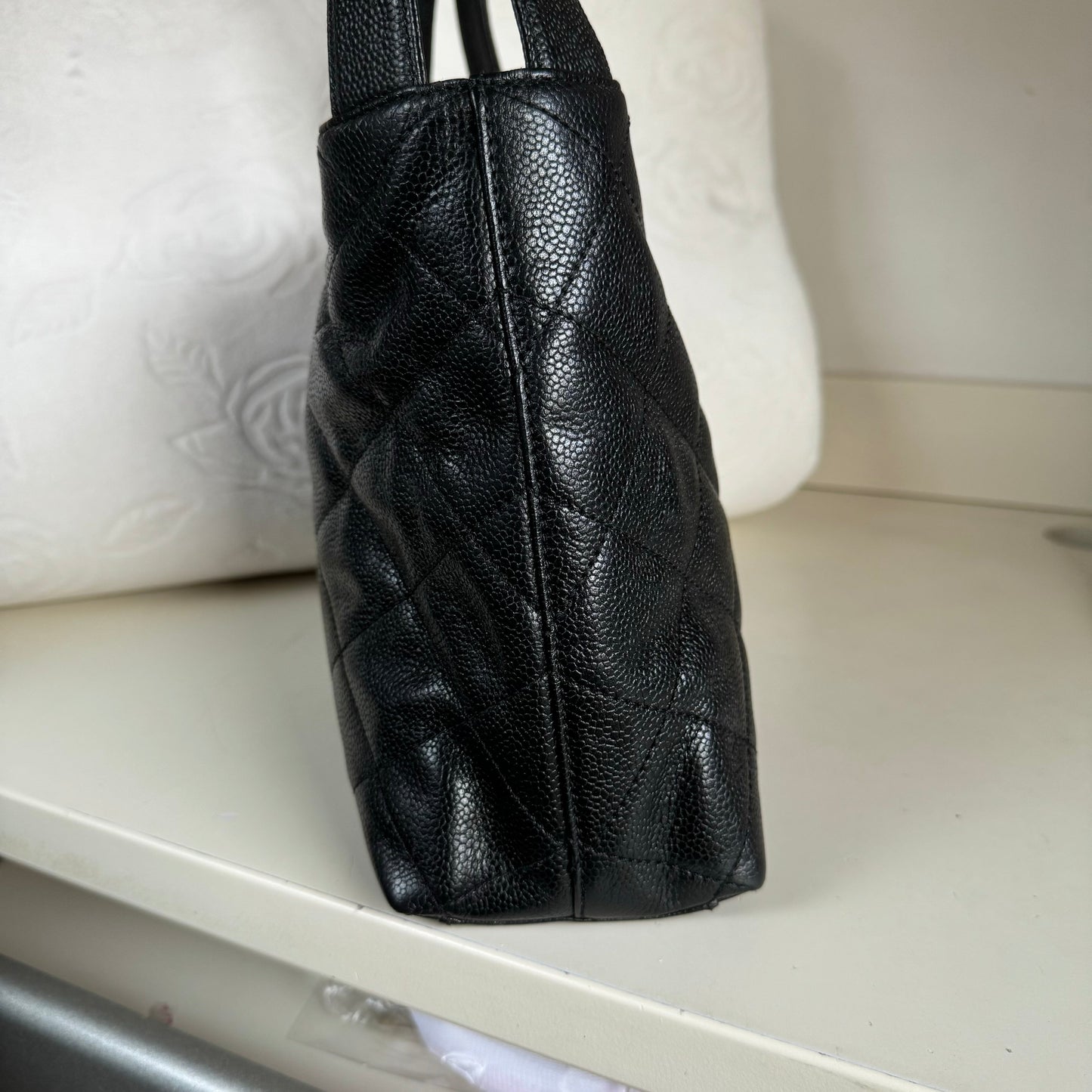 Chanel Kelly Top Handle Bag Black Caviar Leather, 2000-2002