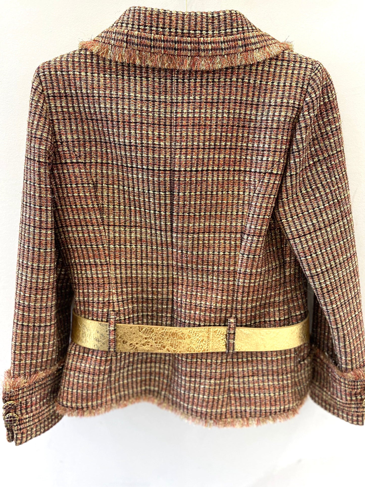 CHANEL BELTED TWEED JACKET