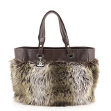 CHANEL BIARRITZ FUR LARGE TOTE BAG