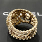CHANEL CAMELLIA CRYSTAL PEARL RING