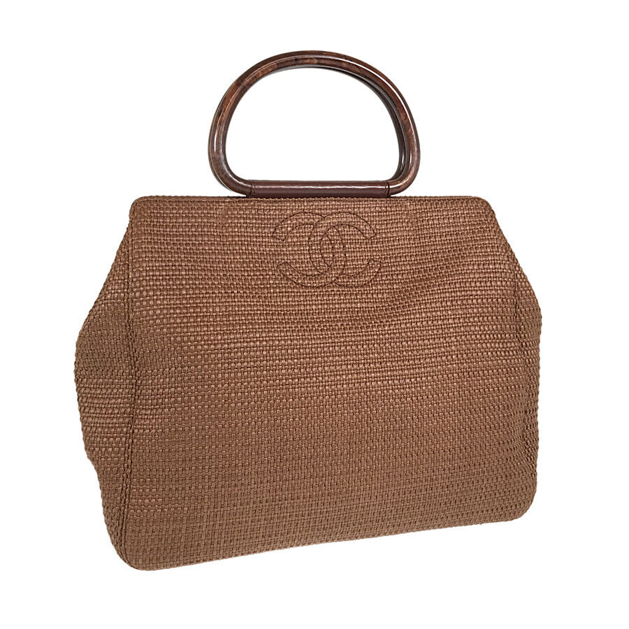 CHANEL CC   WOVEN RAFFIA HANDBAG
