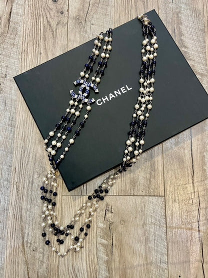 CHANEL CC MULTI CHAIN NECKLACE